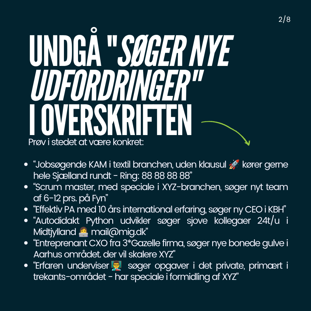 Sådan bliver du jobsøgende - slide 2