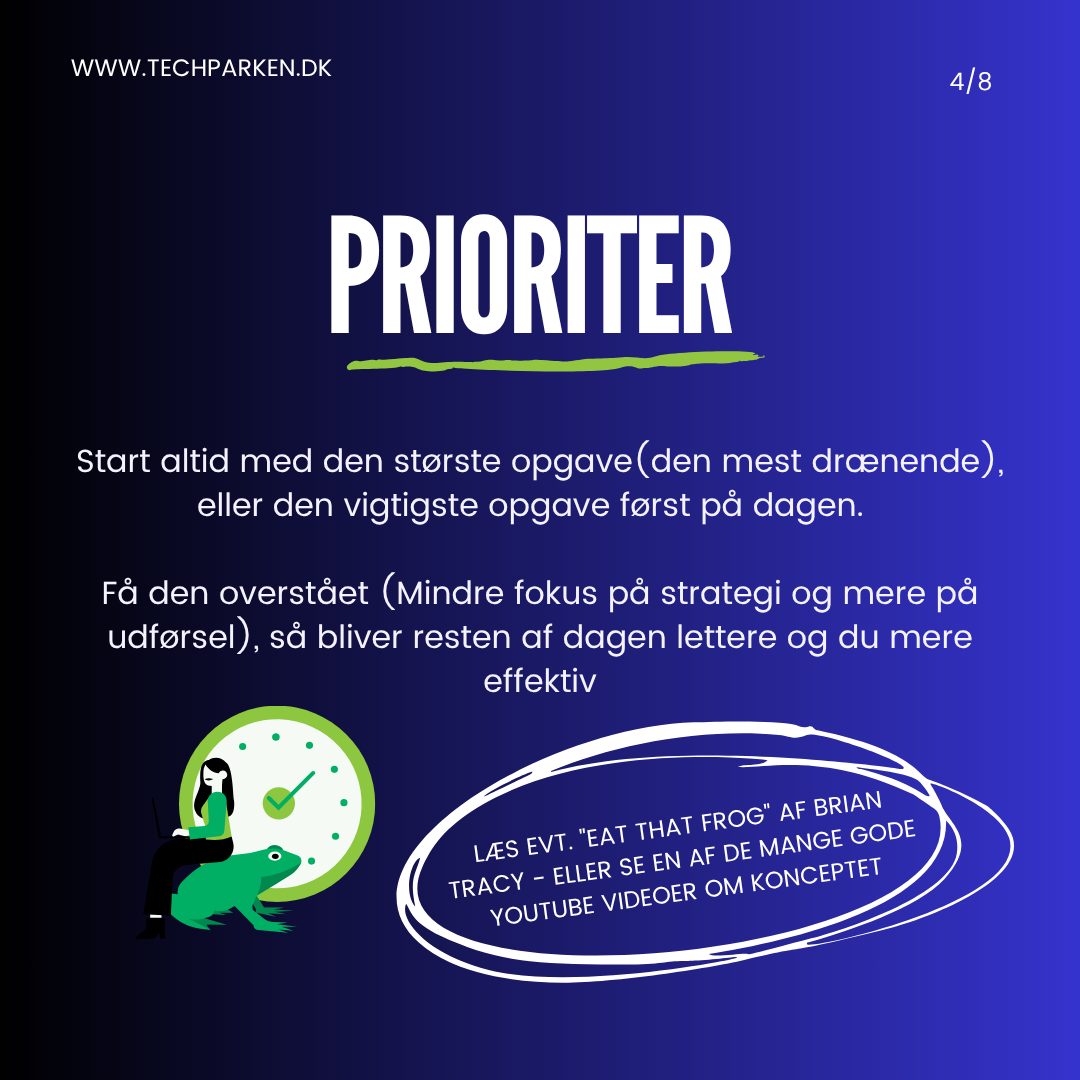 8 produktivitets tips der virker – slide 4